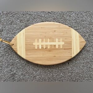 NWOT Totally Bamboo Football Shaped Cutting Board